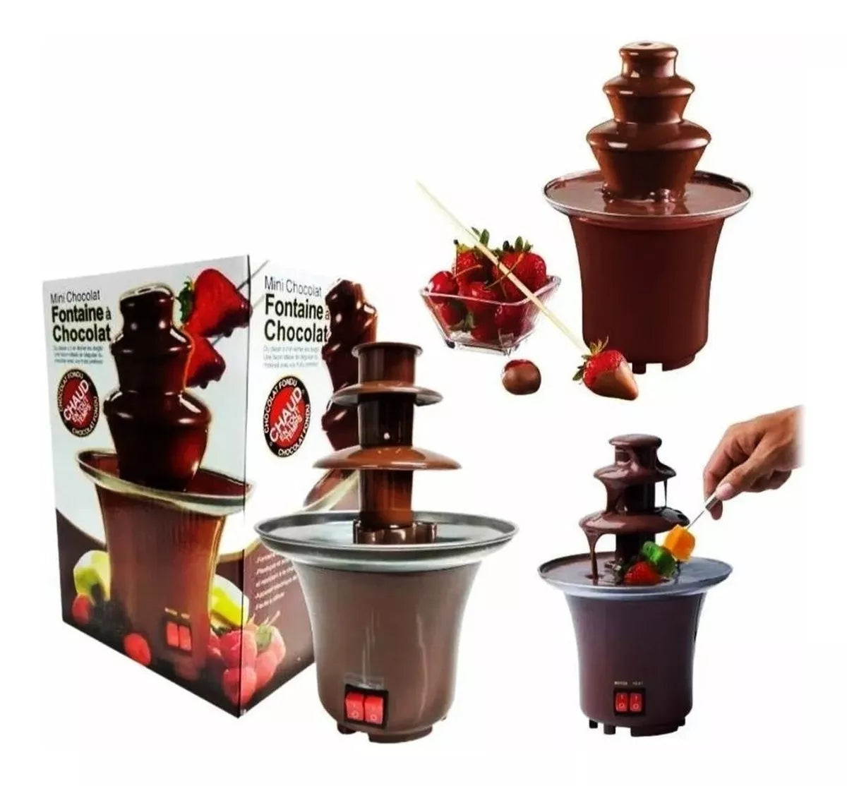 FUENTE DE CHOCOLATE 3 NIVELES